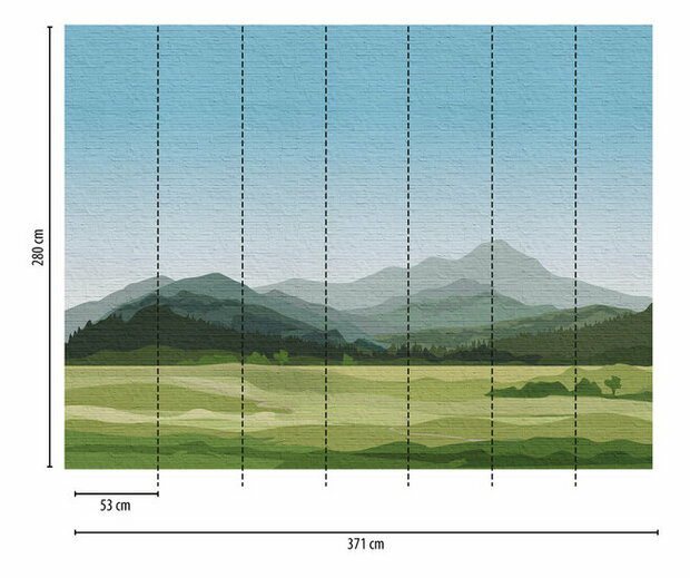 AS Creation The Wall Groen - 38298-1 - 382981 - Groen / Blauw Behang