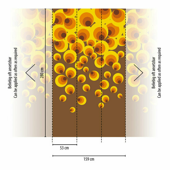 AS Creation The Wall Travel Styles Geel - 39258-1 - 392581 / Oranje Behang