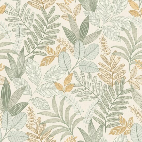Noordwand Allure AL26294 Beige - groen Behang