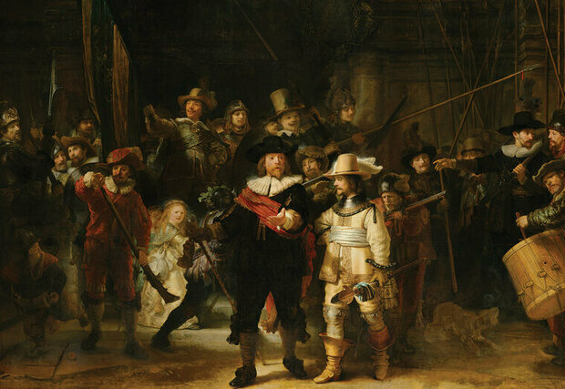 FBK Rijksmuseum De Nachtwacht Rembrandt van Rijn RM45 Behang
