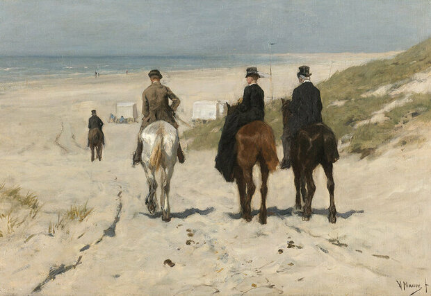 FBK Rijksmuseum Morgenrit langs het strand Anton Mauve RM15 Behang