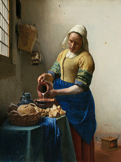 FBK Rijksmuseum Het Melkmeisje Johannes Vermeer RM39 Behang