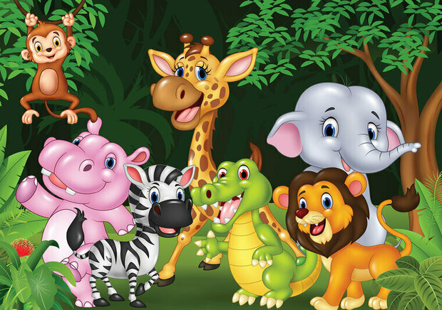 FBK Baby Dierentuin Fotobehang 11412 Behang