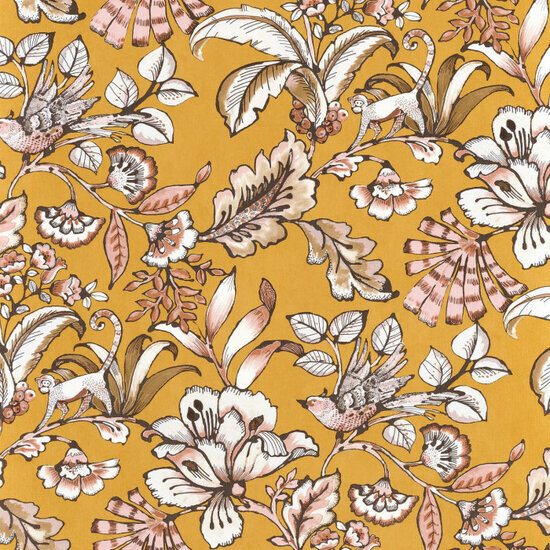 Casamance Ceylan 74523062 - Geel Behang