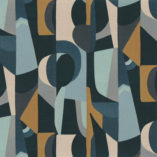 Casamance L'Atelier 75460202 - Blauw Behang