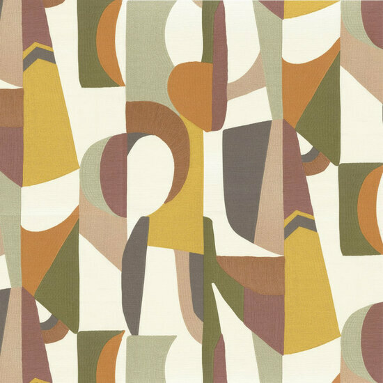 Casamance L'Atelier 75460508 - Wit / Multicolour Behang