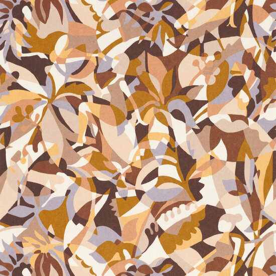 Casamance L&#039;&Icirc;le Aux Oiseaux 75880814 - Roze / Geel Behang