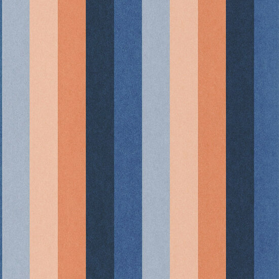 Casamance L&#039;&Icirc;le Aux Oiseaux 75923466 - Oranje / Blauw Behang