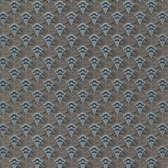 Casamance Mirage 75251222 - Blauw / Grijs Behang