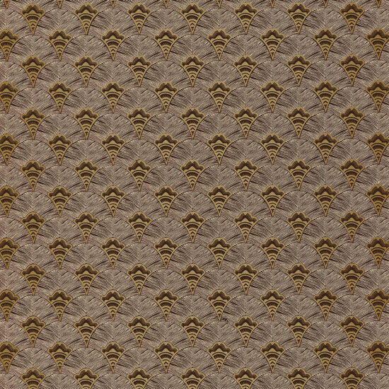 Casamance Mirage 75254282 - Oranje / Bruin Behang