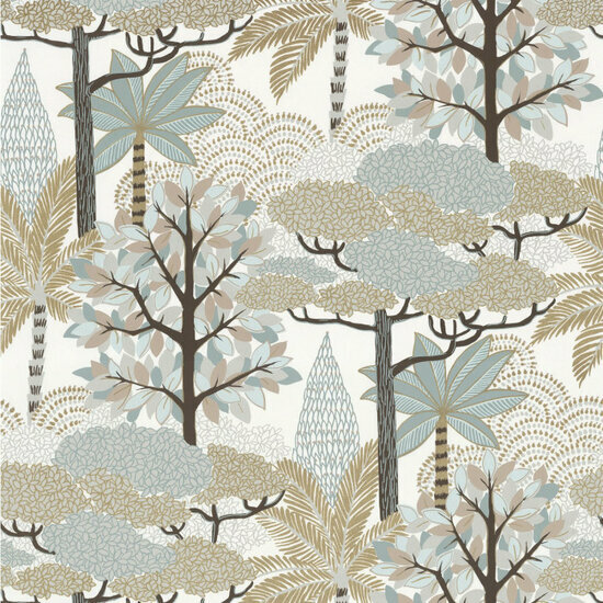 Casamance Nuit D&#039;Orient 75380712 - Beige / Geel Behang