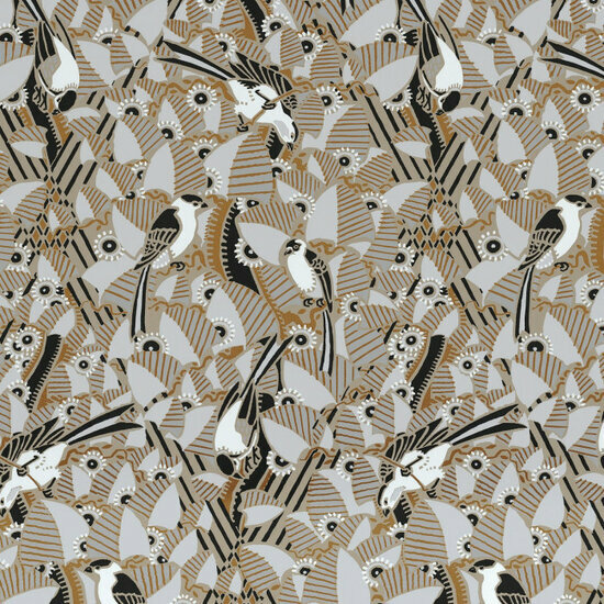 Casamance Printemps Viennois 74782978 - Beige / Wit Behang