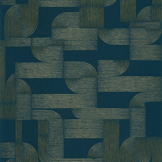 Casamance Square Jasmin 75701834 - Blauw Behang