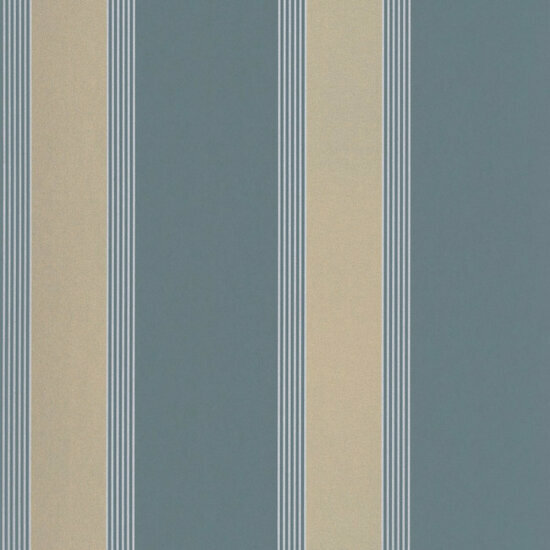 Casamance Square Jasmin 75712140 - Blauw / Geel Behang