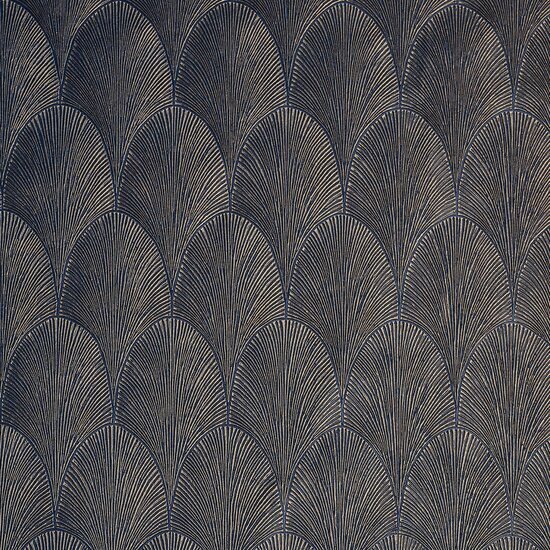 Casamance M&eacute;tal 75781936 - Blauw Behang
