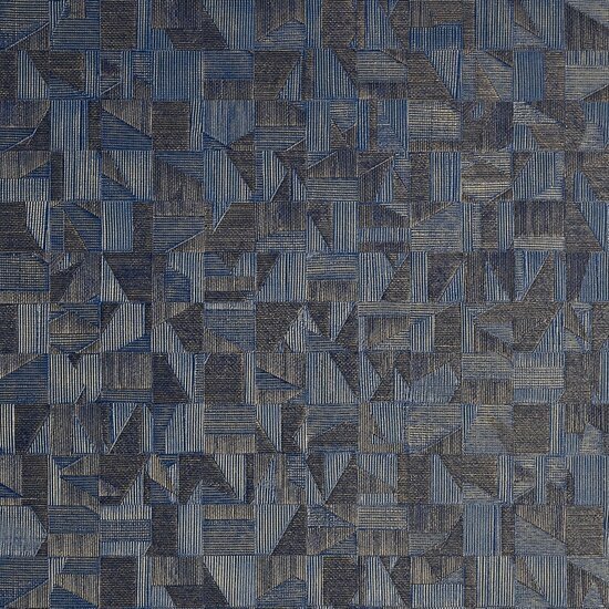 Casamance M&eacute;tal B74400854 - Blauw Behang