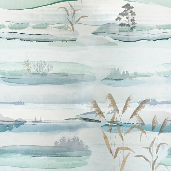 Dutch Wall Decor Hav &amp; Land 616-01 Blauw Behang