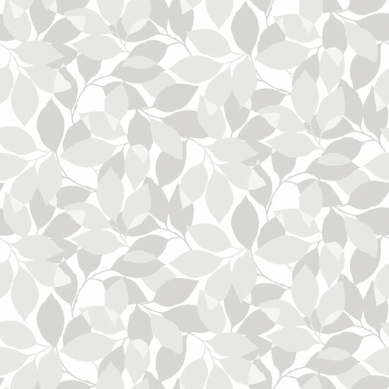 Dutch Wall Decor Blommor &amp; Blad 676-01 Grijs Behang