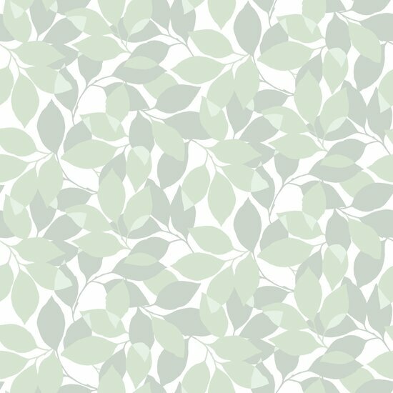 Dutch Wall Decor Blommor &amp; Blad 676-02 Groen Behang