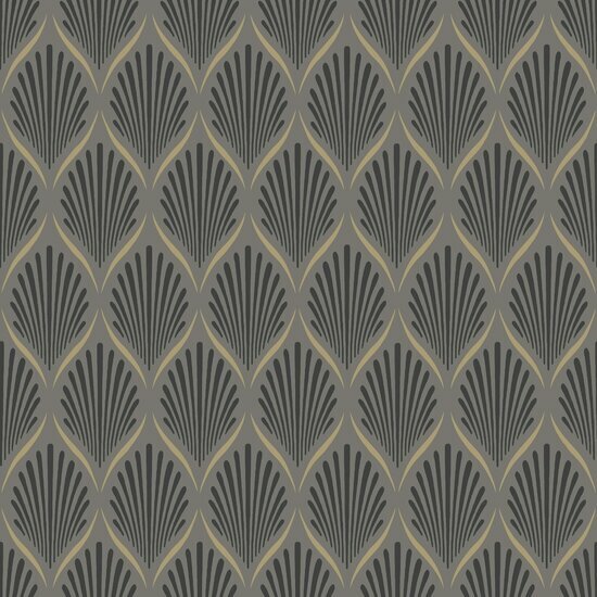 Dutch Wall Decor Blommor &amp; Blad 681-04 Groen Behang