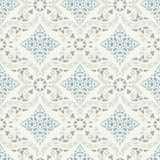 Dutch Wall Decor Swedish Heritage 686-02 Blauw Behang