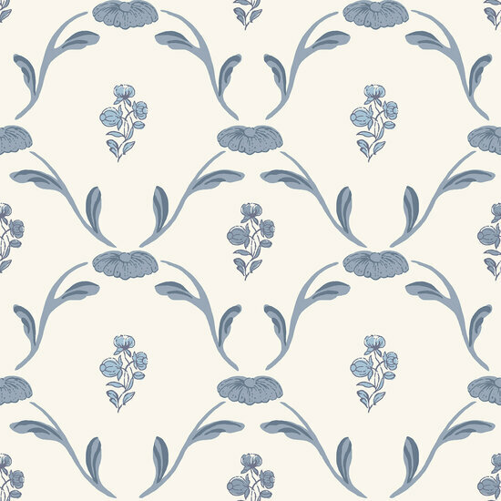 Dutch Wall Decor Swedish Heritage 688-02 Blauw Behang