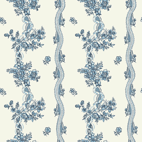 Dutch Wall Decor Swedish Heritage 689-02 Blauw Behang