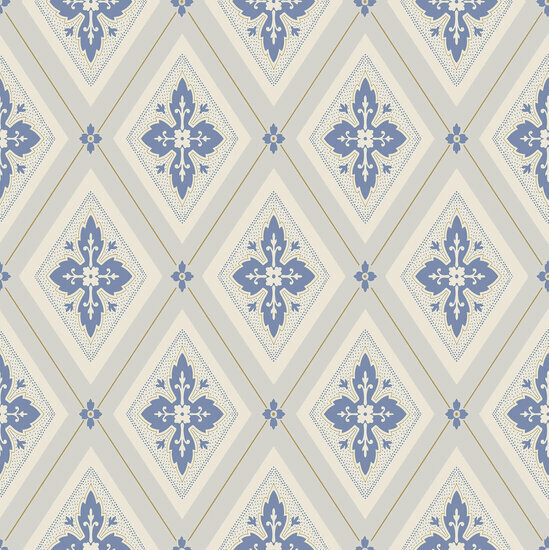 Dutch Wall Decor Swedish Heritage 692-02 Blauw Behang