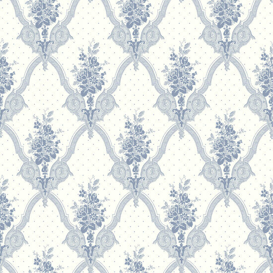 Dutch Wall Decor Swedish Heritage 693-02 Blauw Behang