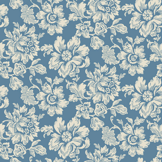 Dutch Wall Decor Swedish Heritage 695-04 Blauw Behang