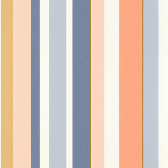 Casadeco California CALF88837474 - Blauw / Wit Behang