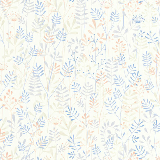 Casadeco Once Upon A Time OUAT88326782 - Blauw / Wit Behang
