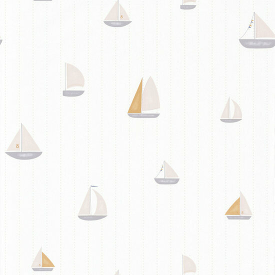 Casadeco Rose &amp; Nino RONI85661222 - Wit / Grijs Behang