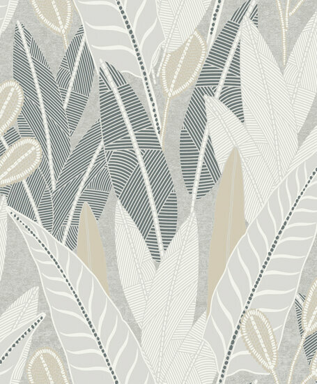 Dutch Wallcoverings Attitude A65701 Grijs Behang