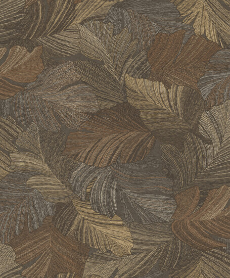 Dutch Wallcoverings Attitude A66503 Bruin Behang