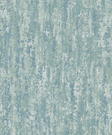 Dutch Wallcoverings Attitude A66904 Blauwgroen Behang