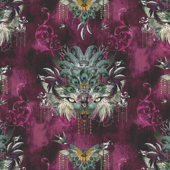 Santorus I Madame Visage - Cranberry WP050118 Behang