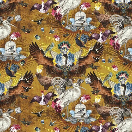 Santorus I Arriv&eacute;e Des Oiseaux - Citrine WP060120 Behang