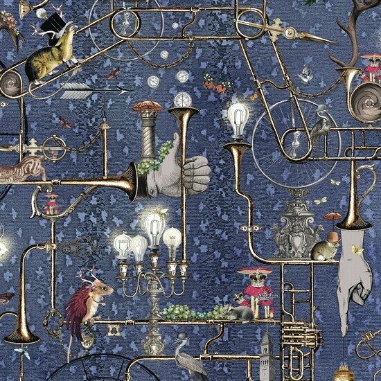 Santorus II Santorus Orchestral Rev. Indigo WP080128 Behang