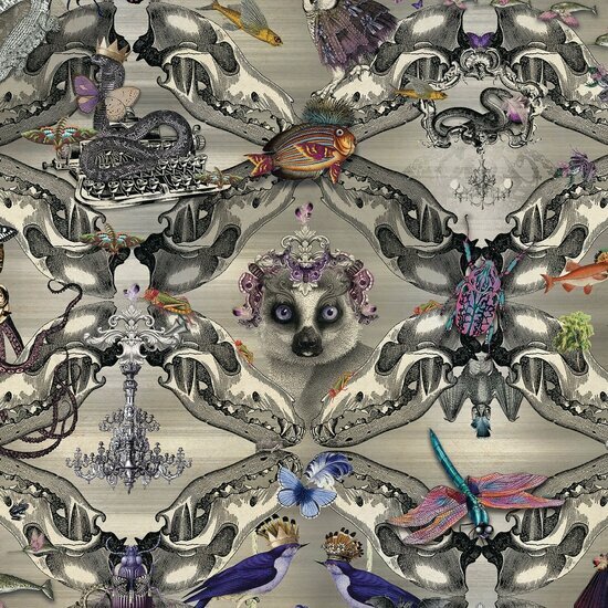 Santorus II Santorus Menagerie Silver WP100134 Behang