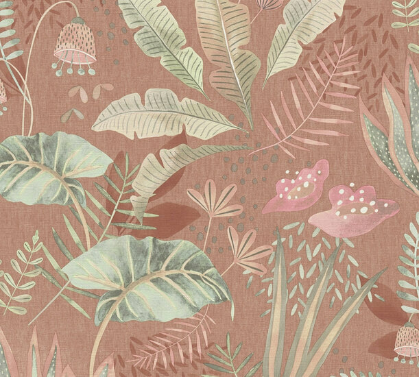 AS Creation Famous Garden - 39348-2 / 393482 Oranje Behang