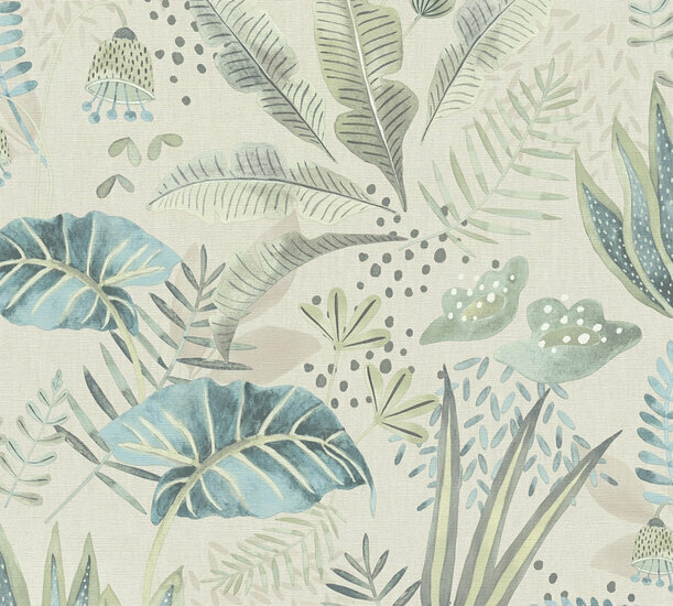 AS Creation Famous Garden - 39348-4 / 393484 Cr&egrave;me Behang