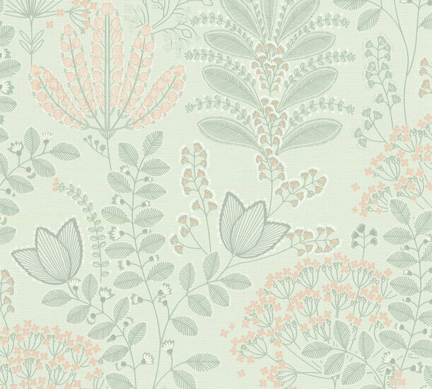 AS Creation Famous Garden - 39349-3 / 393493 Groen Behang