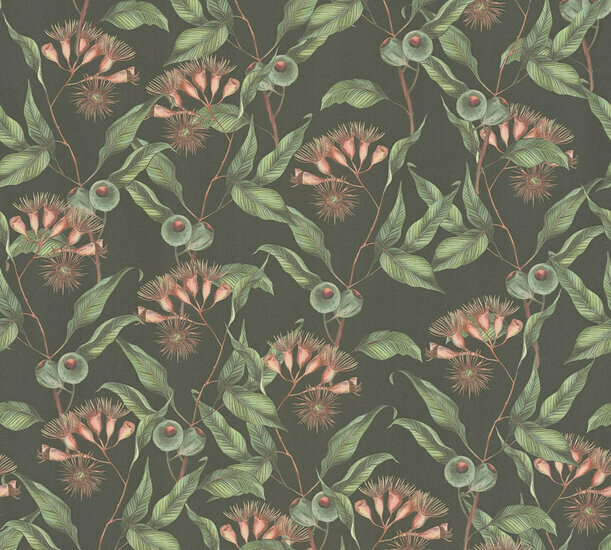 AS Creation Drawn Into Nature - 39430-1 / 394301 Zwart Behang