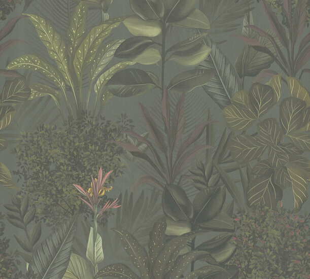 AS Creation Drawn Into Nature - 39433-2 / 394332 Groen Behang