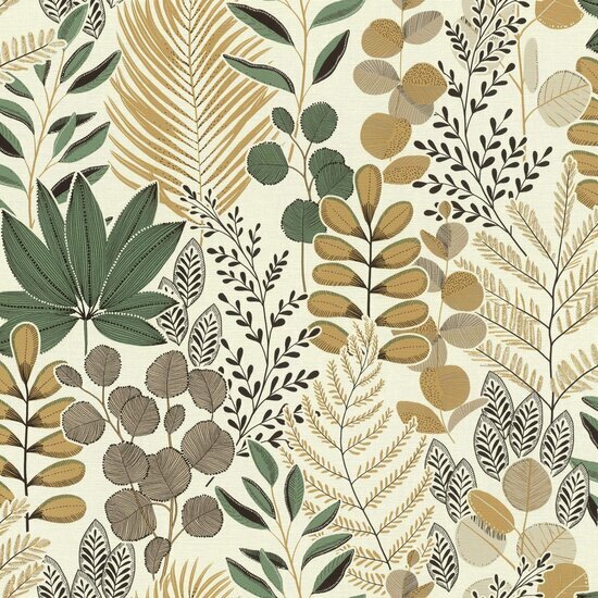 Rasch Symphony - 465334 Groen Behang