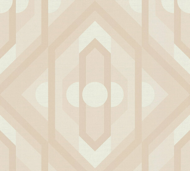 AS Creation Retro Chic - 39531-5 / 395315 Beige - Cr&egrave;me Behang