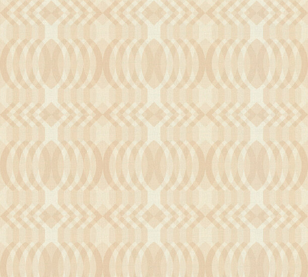 AS Creation Retro Chic - 39534-5 / 395345 Beige - Cr&egrave;me Behang
