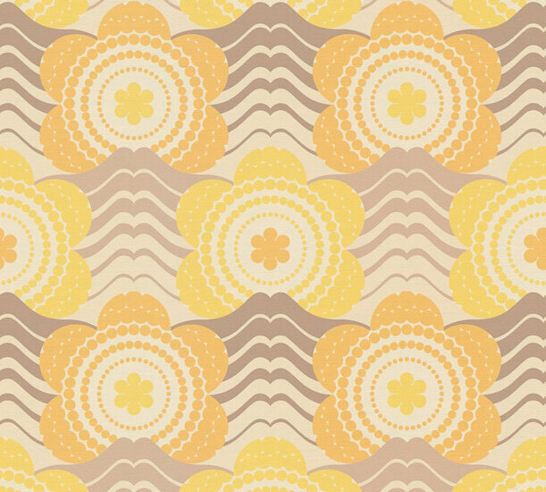 AS Creation Retro Chic - 39539-5 / 395395 Beige - Bruin Behang