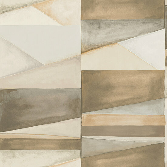 HookedOnWalls Silhouette Color Blocks 34833 Beige Behang